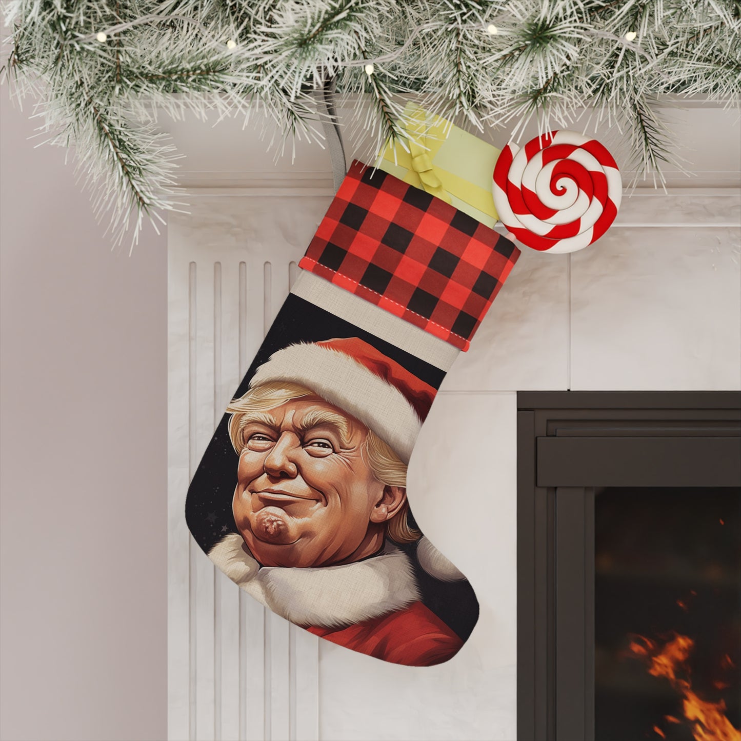 Jolly Old Trump Christmas Stocking